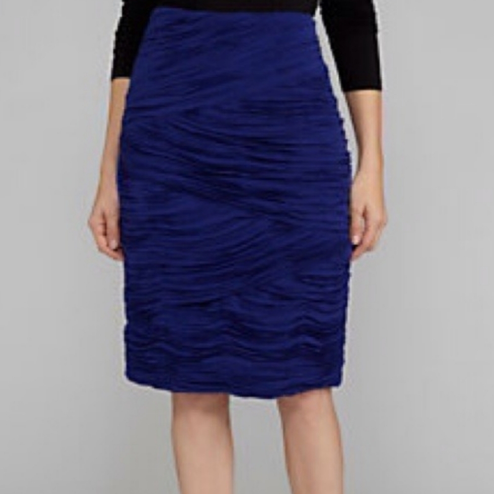 Antionio Melani, Elegant Kerin Ruched Pencil Skirt, Midnight Muse Collection